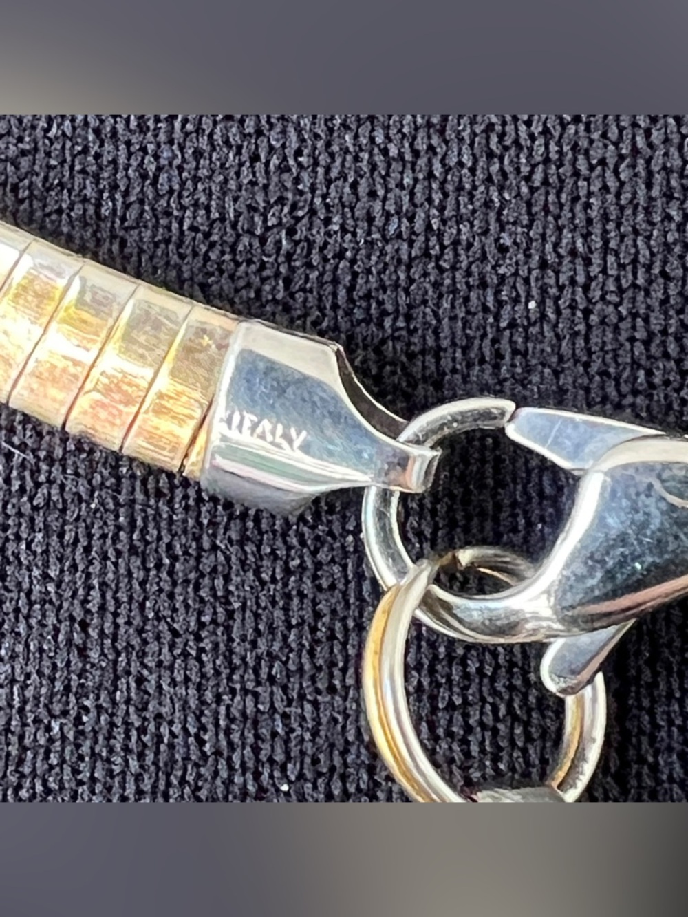 Vintage Gucci Italy GG Logo Tag Necklace - Picture 8 of 10